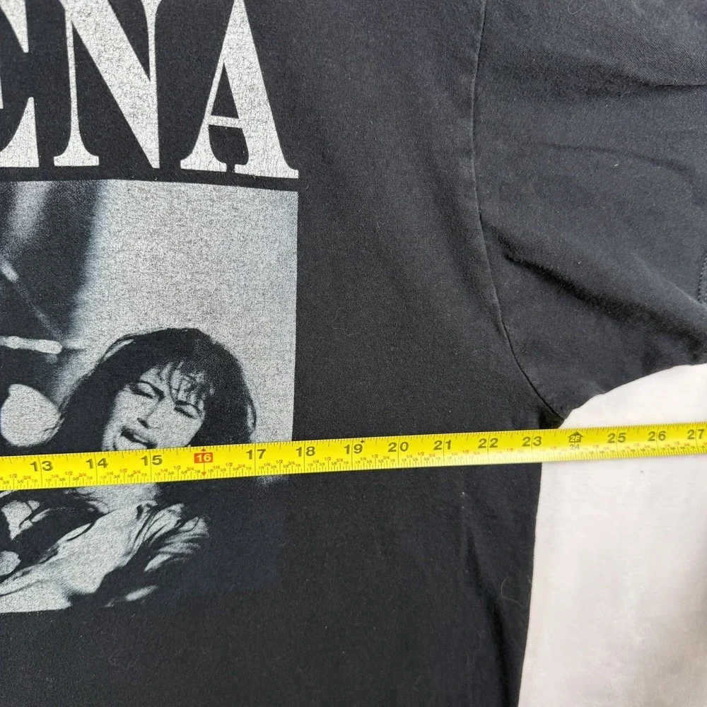 Selena Quintanilla Queen Of Cumbia Graphic T-Shirt Black Tejano Music XL Legend
